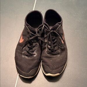 Nike Black and Rose gold Athletic Shoes